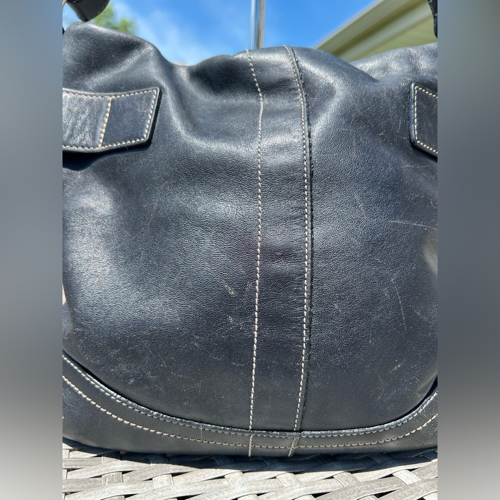 2005 Tru Vtg Coach Leather Soho Slim Duffle Crossbody REHABBED (See Photos) - Picture 3 of 15
